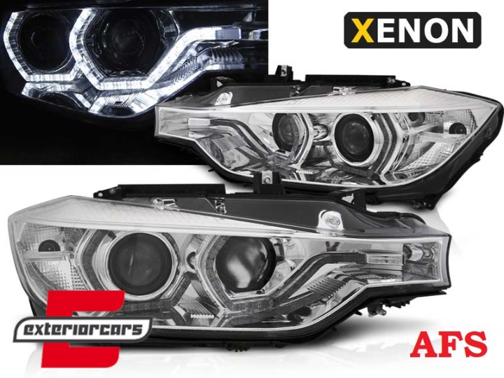 Prednja svjetla Angel Eyes LED DRL Xenon (chrome) / BMW serije 3 F30 F31 limuzina karavan (10.2011-05.2015), LPBMM1