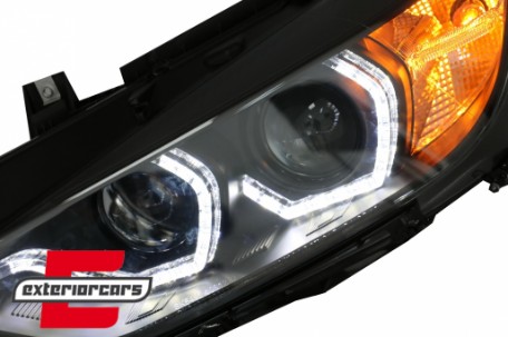 Prednja svjetla Angel Eyes LED DRL Xenon (crna) / BMW serije 3 F30 F31 limuzina karavan (10.2011-05.2015), LPBMM0