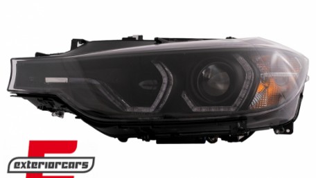 Prednja svjetla Angel Eyes LED DRL Xenon (crna) / BMW serije 3 F30 F31 limuzina karavan (10.2011-05.2015), LPBMM2