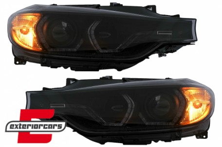 Prednja svjetla Angel Eyes LED DRL Xenon (crna) / BMW serije 3 F30 F31 limuzina karavan (10.2011-05.2015), LPBMM2