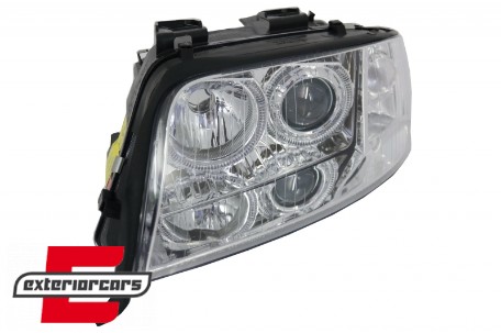 Prednja svjetla Angel Eyes Xenon (chrome) / Audi A6 4B C5 (2001-2004), LPAU83