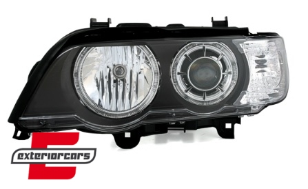 Prednja svjetla Angel Eyes XENON (crna) / BMW X5 E53 (1999-2003), LPBM87