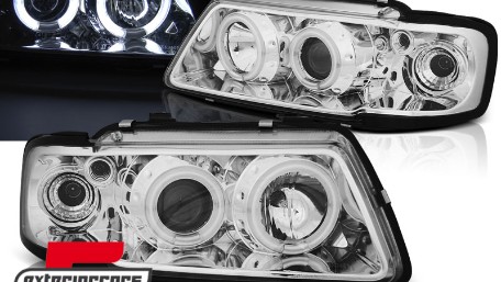 Prednja svjetla CCFL Angel Eyes (chrome) / Audi A3 (1996-2000), LPAUD8
