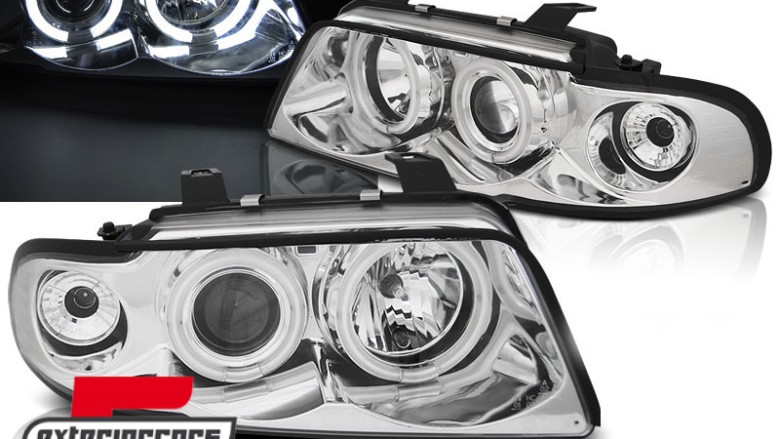 Prednja svjetla CCFL Angel Eyes (chrome) / Audi A4 B5 (1994-12.1998), LPAUD6
