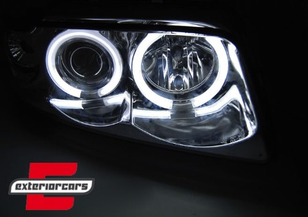 Prednja svjetla CCFL Angel Eyes (chrome) / Audi A4 B5 (1994-12.1998), LPAUD6