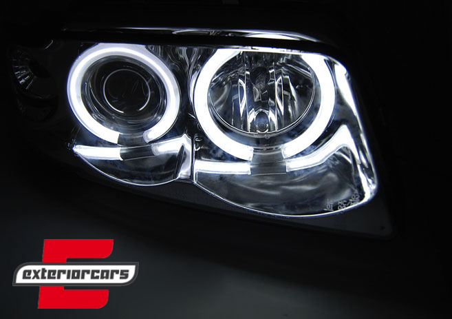 Prednja svjetla CCFL Angel Eyes (chrome) / Audi A4 B5 (1994-12.1998), LPAUD6
