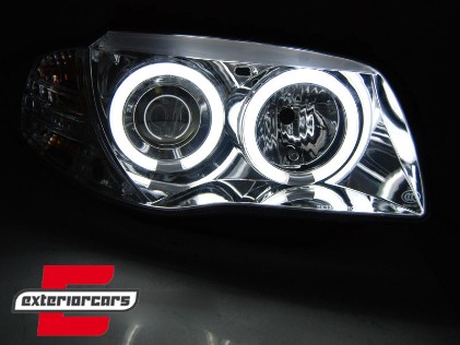 Prednja svjetla CCFL Angel Eyes (chrome) / BMW serije 1 E87 E81 E82 E88 (2004-2011), LPBMM5