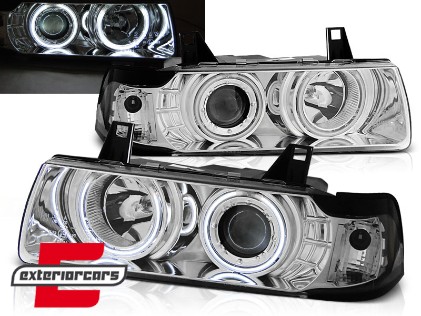 Prednja svjetla CCFL Angel Eyes (chrome) / BMW serije 3 E36 (12.1990-08.1999), LPBM67