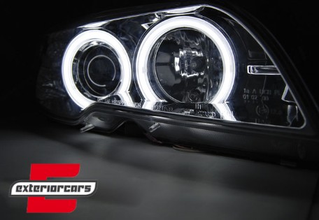 Prednja svjetla CCFL Angel Eyes (chrome) / BMW serije 3 E46 Coupe Cabrio (04.2003-2006), LPBMH2