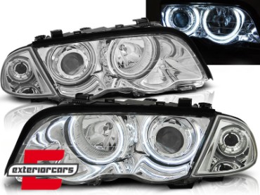 Prednja svjetla CCFL Angel Eyes (chrome) / BMW serije 3 E46 limuzina karavan (05.1998-08.2001), LPBM65