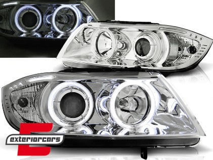 Prednja svjetla CCFL Angel Eyes (chrome) / BMW serije 3 E90 limuzina E91 karavan (03.2005-08.2008), LPBM61