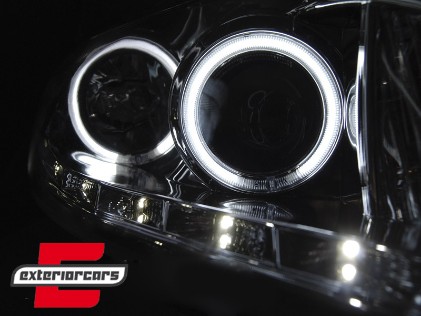 Prednja svjetla CCFL Angel Eyes (chrome) / Ford Focus (02.2008-2010), LPFO82