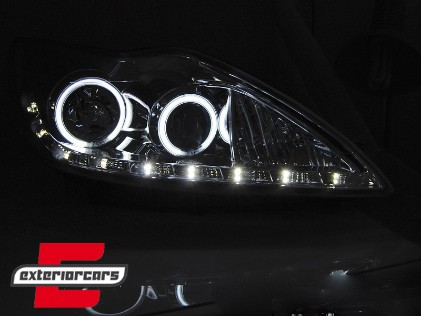 Prednja svjetla CCFL Angel Eyes (chrome) / Ford Focus (02.2008-2010), LPFO82