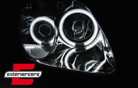 Prednja svjetla CCFL Angel Eyes (chrome) / Mercedes SLK R170 (1996-2004), LPMEB0