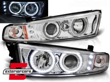 Prednja svjetla CCFL Angel Eyes (chrome) / Mitsubishi Galant 8 (1996-2006), LPMI13