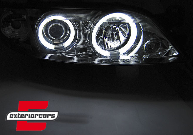 Prednja svjetla CCFL Angel Eyes (chrome) / Opel Vectra B (1999-2002), LPOPA6