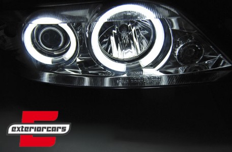 Prednja svjetla CCFL Angel Eyes (chrome) / Opel Vectra B (1999-2002), LPOPA6