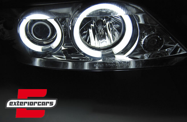 Prednja svjetla CCFL Angel Eyes (chrome) / Opel Vectra B (1999-2002), LPOPA6