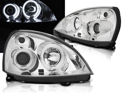Prednja svjetla CCFL Angel Eyes (chrome) / Renault Clio II (2001-2005), LPRE33