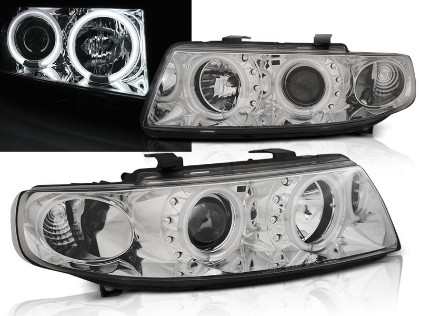 Prednja svjetla CCFL Angel Eyes (chrome) / Seat Leon Toledo (1999-2004), LPSE35