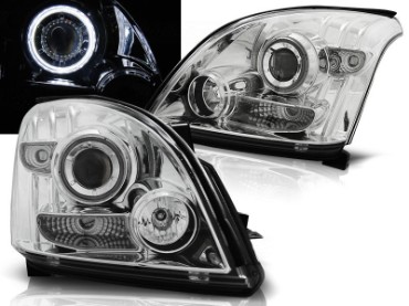 Prednja svjetla CCFL Angel Eyes (chrome) / Toyota Land Cruiser FJ120 (2003-2009), LPTO17