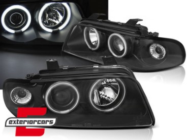 Prednja svjetla CCFL Angel Eyes (crna) / Audi A4 B5 (1994-12.1998), LPAUD7