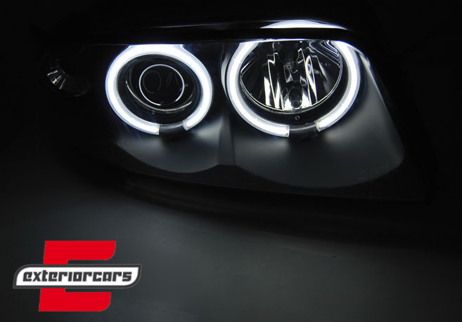 Prednja svjetla CCFL Angel Eyes (crna) / Audi A4 B5 (1994-12.1998), LPAUD7