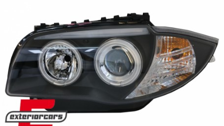 Prednja svjetla CCFL Angel Eyes (crna) / BMW serije 1 E87 E81 E82 E88 (2004-2011), LPBMM6