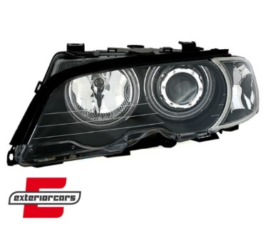Prednja svjetla CCFL Angel Eyes (crna) / BMW serije 3 E46 Coupe Cabrio (04.1999-03.2003), LPBMB7