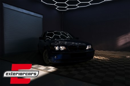 Prednja svjetla CCFL Angel Eyes (crna) / BMW serije 3 E46 Facelift limuzina karavan (2001-2005), LPBM32
