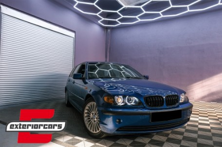 Prednja svjetla CCFL Angel Eyes (crna) / BMW serije 3 E46 Facelift limuzina karavan (2001-2005), LPBM32