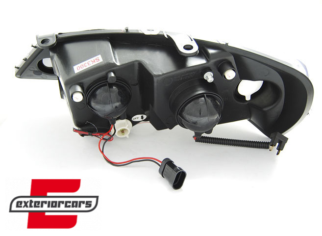 Prednja svjetla CCFL Angel Eyes (crna) / Opel Astra G (1997-2004), LPOPA5