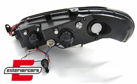 Prednja svjetla CCFL Angel Eyes (crna) / Opel Vectra B (1999-2002), LPOPA7