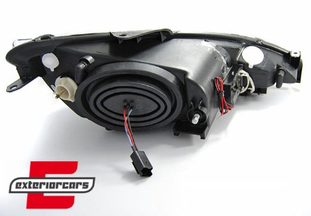 Prednja svjetla CCFL Angel Eyes (crna) / Peugeot 206 (2003-2009), LPPE29