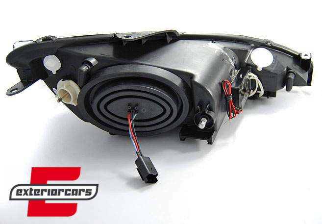 Prednja svjetla CCFL Angel Eyes (crna) / Peugeot 206 (2003-2009), LPPE29