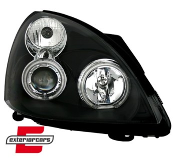 Prednja svjetla CCFL Angel Eyes (crna) / Renault Clio II (2001-2005), LPRE32