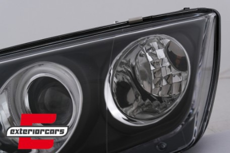 Prednja svjetla CCFL Angel Eyes (crna) / Škoda Fabia (1999-2008), LPSK03