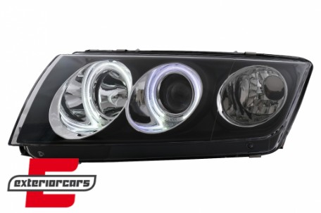 Prednja svjetla CCFL Angel Eyes (crna) / Škoda Fabia (1999-2008), LPSK03