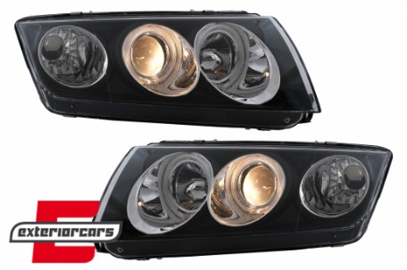 Prednja svjetla CCFL Angel Eyes (crna) / Škoda Fabia (1999-2008), LPSK03