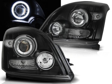 Prednja svjetla CCFL Angel Eyes (crna) / Toyota Land Cruiser FJ120 (2003-2009), LPTO18