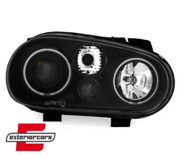 Prednja svjetla CCFL Angel Eyes (crna) / VW Golf 4 (1997-2005), LPVWN8