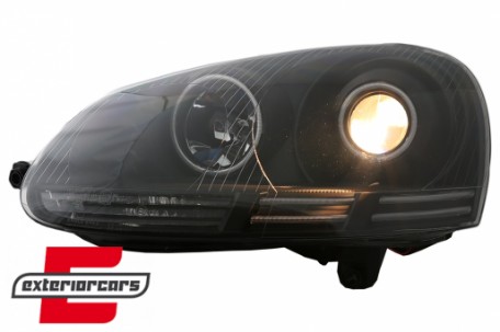 Prednja svjetla CCFL Angel Eyes (crna) / VW GOLF 5 / JETTA (2004-2009), LPVWJ1