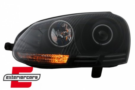 Prednja svjetla CCFL Angel Eyes (crna) / VW GOLF 5 / JETTA (2004-2009), LPVWJ1
