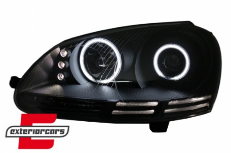 Prednja svjetla CCFL Angel Eyes (crna) / VW GOLF 5 / JETTA (2004-2009), LPVWJ1