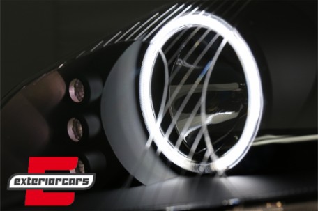 Prednja svjetla CCFL Angel Eyes (crna) / VW GOLF 5 / JETTA (2004-2009), LPVWJ1