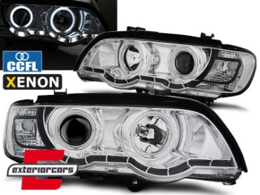 Prednja svjetla CCFL Angel Eyes XENON (chrome) /  BMW X5 E53 (1999-2003), LPBMC4