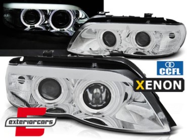 Prednja svjetla CCFL Angel Eyes Xenon (chrome) / BMW X5 E53 LCI (2003-2006), LPBMD0