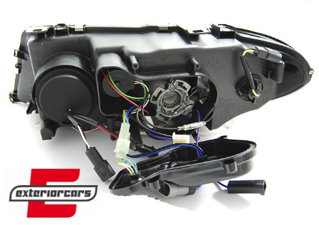 Prednja svjetla CCFL Angel Eyes Xenon (crna) / BMW serije 3 E46 Coupe Cabrio (04.2003-2006), LPBMH5