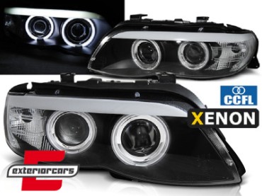 Prednja svjetla CCFL Angel Eyes Xenon (crna) / BMW X5 E53 LCI (2003-2006), LPBMD1