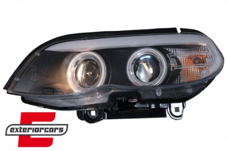 Prednja svjetla CCFL Angel Eyes Xenon (crna) / BMW X5 E53 LCI (2003-2006), LPBMD1
